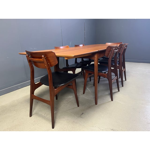 Mid-Century Modern Dining Set by Louis Van Teeffelen for Wébé, 1960s, Set of 7 For Sale - Image 13 of 18