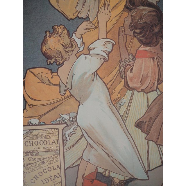 Chocolat Idéal Poster after Alfons Mucha For Sale - Image 4 of 10