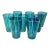 1950s Vintage Boho Chic Carnival Tent Striped Tumbler Glasses - Set of 8 For Sale