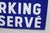 Blue and White Enamel Metal Traffic Sign, 1950s For Sale - Image 14 of 17