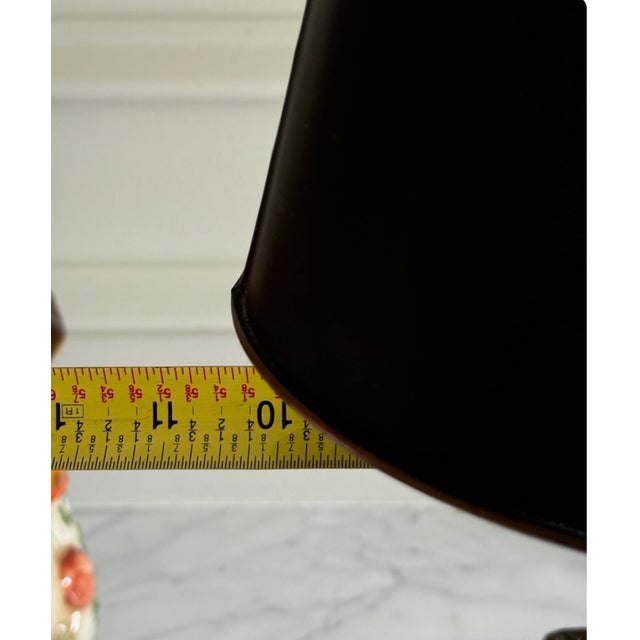 Black Vintage Egyptian Revival Griffin Sphinx Table Lamp With Black Metal Shade For Sale - Image 8 of 10