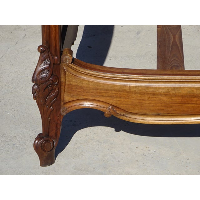 Antique Louis XV Style Walnut Bed, 1890s For Sale - Image 13 of 18
