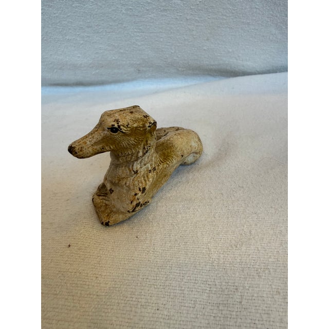 Art Deco Cast Iron Saluki For Sale - Image 3 of 10