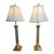 Remington Lamp Crystal Corinthian Column Table Lamps, Pair For Sale