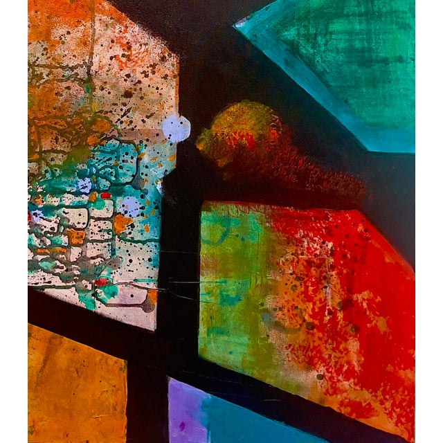 Textile Crossroads, an Abstract Painting For Sale - Image 7 of 8