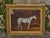 Antique English Oil Painting of a White Horse in Giltwood Frame, circa 1884 For Sale - Image 9 of 12