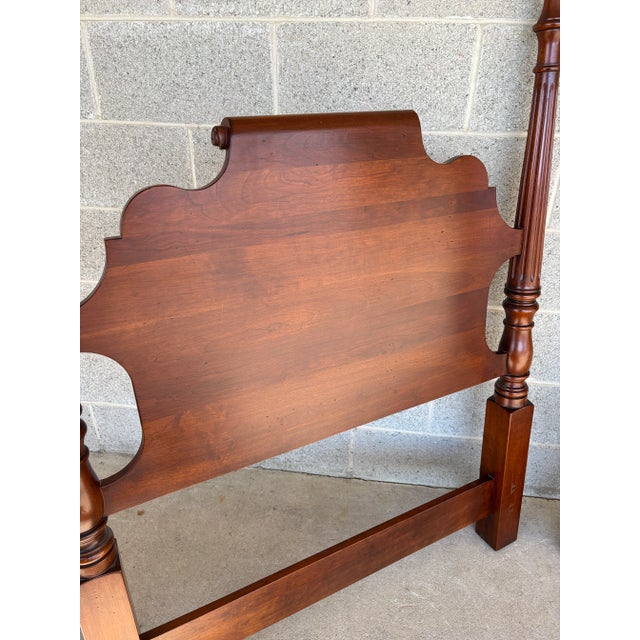 Statton New Market Finish New England Style Cherry Twin Headboards - A Pair For Sale - Image 14 of 16