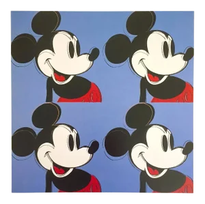 Andy Warhol Foundation Vintage 1995 Lithograph Print Pop Art Poster " Myths : Mickey Mouse " 1981