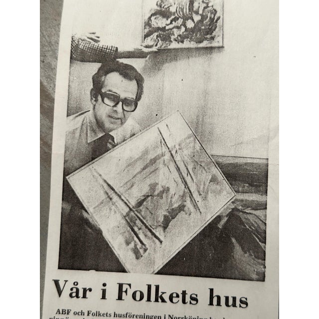 Birger Strååt, Landscape, 1950s, Oil Painting on Canvas, Framed For Sale - Image 15 of 18