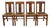 Antique Mission Oak Arts & Crafts T-Back Limbert Style Dining Chairs - Set of 4 For Sale
