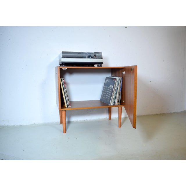 Vintage Record Cabinet in Teak by Sen Contal, 1960s For Sale - Image 4 of 7