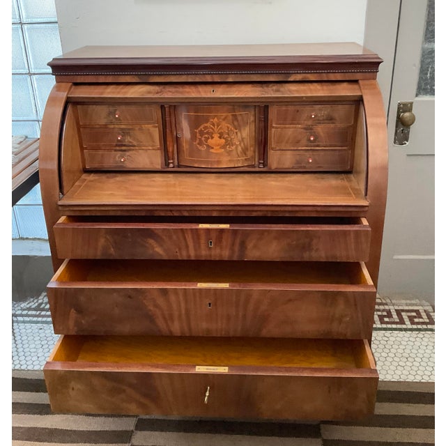 Early 20th Century Swedish Biedermeier Style Secretary Chest For Sale - Image 10 of 18