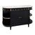 French Louis XVI Ebonized Mahogany Buffet With Carrara Marble and Brass Galleries, Circa 1880 For Sale - Image 4 of 9