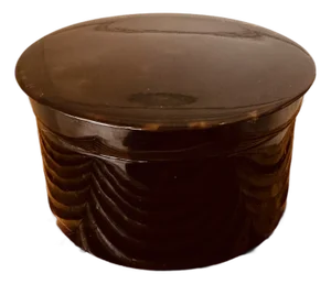 Vintage Round Faux Tortoiseshell Box