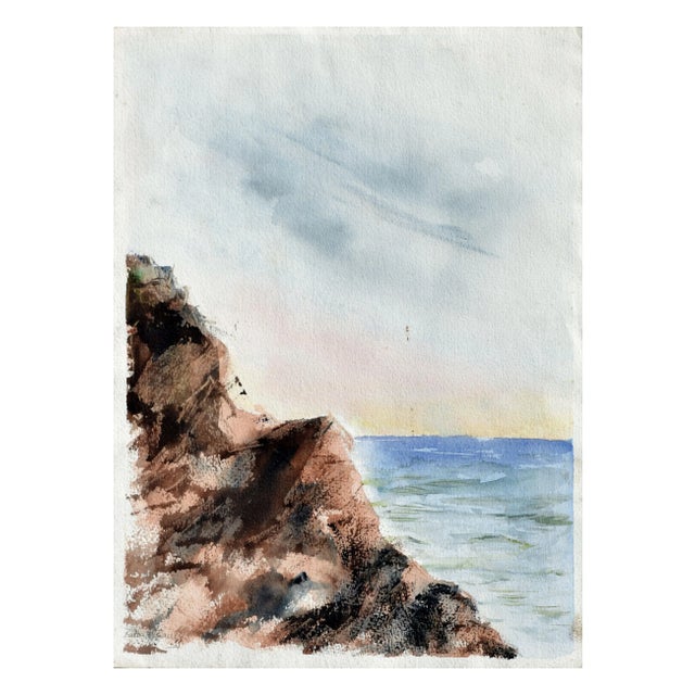 Vintage Landscape -- Big Sur Coast by Barbara Bailey-Porter For Sale - Image 4 of 4