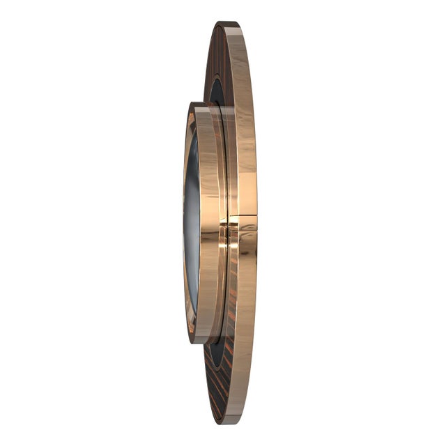 "L'uovo" Convex Wall Mirror With Bronze, Handmade For Sale In Los Angeles - Image 6 of 6