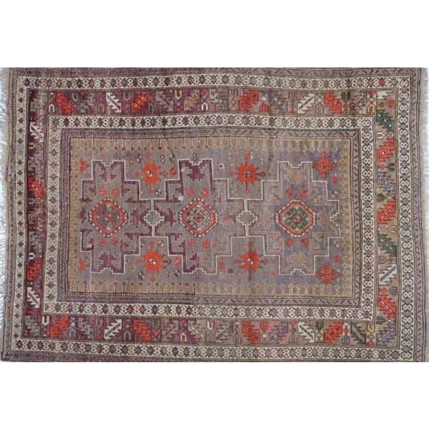 Persian 1930s Vintage Shirvan Rug For Sale - Image 3 of 9