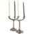 Crate & Barrel Danish Modern Candelabras in Silver Minimalist, Brutalist 9.5" For Sale - Image 11 of 11