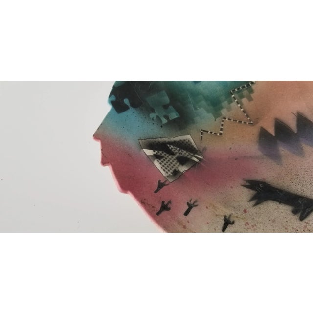 1990 Vintage J Koons Geometric Art Pedestal Bowl/Sold For Sale In Miami - Image 6 of 10