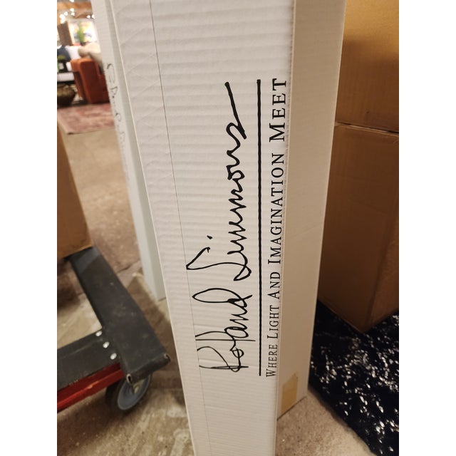 Abstract Roland Simmons Paper Lamp For Sale - Image 3 of 4