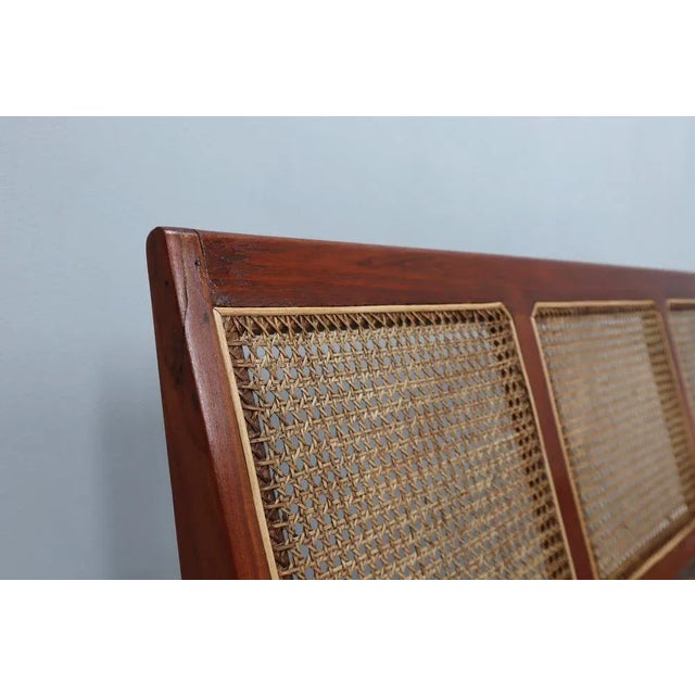 Mid-Century Three-Seater Sofa Bench in Teak, 1950s For Sale - Image 4 of 13