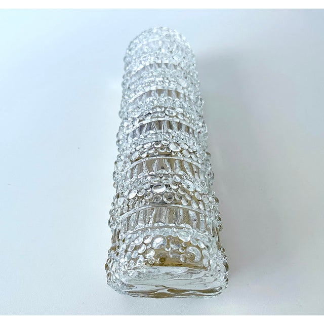 Mid-Century Modern Vintage Bubble Glass Sconces, 1970s, Set of 2 For Sale - Image 3 of 18