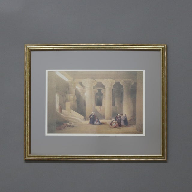 Pair Antique Prints of The Hypaethral Temple at Philae & Esneh C1855 For Sale - Image 10 of 12
