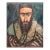 Morris Shulman, Judaica Rabbi Portrait Oil Painting American WPA Abstract Expressionist Artist, 1947 For Sale