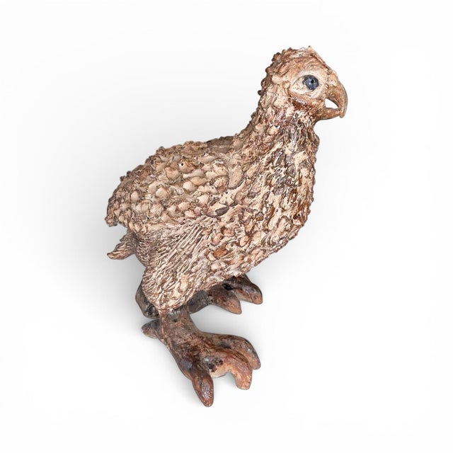 Mid 20th Century Vintage Life-Size Pottery Bird For Sale - Image 5 of 9