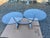 Vintage mid century Post Modern Tubular Steel & Beveled Glass Two Tier Coffee Table is a stylish and unique piece of...