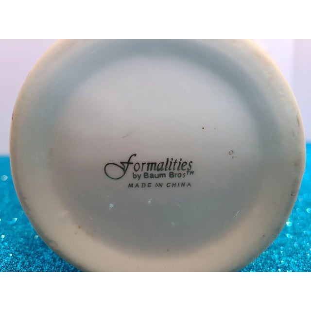 Baum Bros Formalities Pink Roses Chintz Basket For Sale - Image 9 of 10