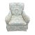 Swivel Rocker Club Chair in Coastal, Soft Color Palette For Sale - Image 4 of 8