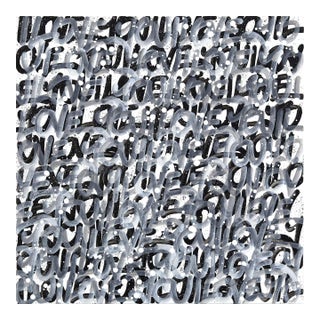 Love Bomb - Original Graffiti-Inspired Abstract Mixed Media Painting on Canvas by Amber Goldhammer For Sale