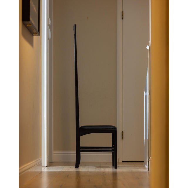 Charles Rennie Mackintosh Vintage Charles Rennie Mackintosh Style Ingram High Back Chair For Sale - Image 4 of 15