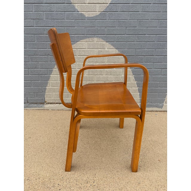 Wood 1960 Bentwood Side Chair Attributed to Thonet For Sale - Image 7 of 12