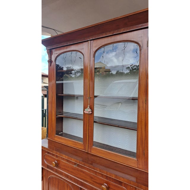 English Bookcase in Mahogany For Sale - Image 4 of 7
