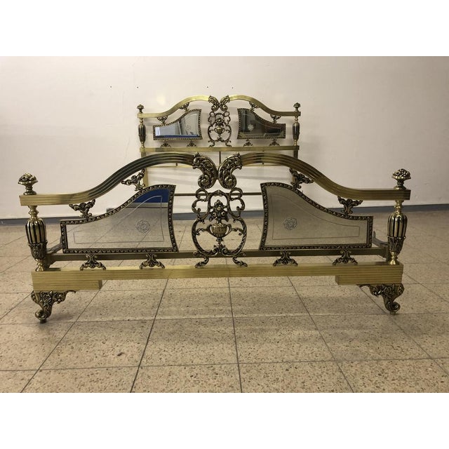 Royal, Ancient Brass Bed from the Castle Property Around 1900, 1890s For Sale - Image 3 of 18