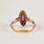 Metal Gold Ring with Ruby For Sale - Image 7 of 11
