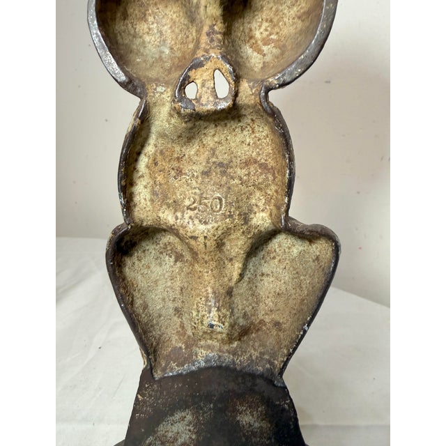 Antique 1920s Original Hubley Cast Iron Bathing Beauties Anne Fish Doorstop #250 For Sale - Image 12 of 14