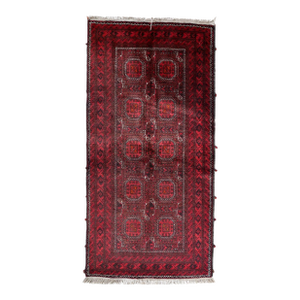 1950s, Vintage Afghan Baluch Runner Rug 3.5' X 6.11'