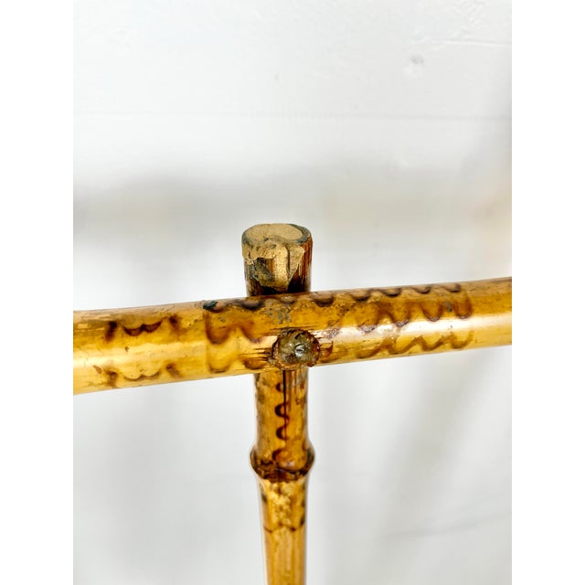 Antique Burnt Bamboo Easel For Sale - Image 11 of 11