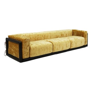 Large Cornaro Sofa in Simon Velvet by Carlo Scarpa for Simon by Dino Gavina, Italy, 1969 For Sale