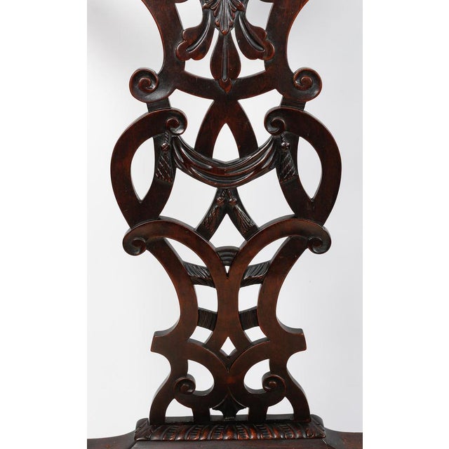 Chippendale Style Dining Chairs and Armchair, 19th Century, Set of 4 For Sale - Image 14 of 18