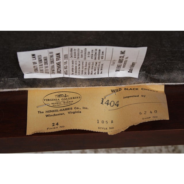 Set of 10 Henkel Harris Cherry Queen Anne Dining Room Chairs For Sale - Image 18 of 18