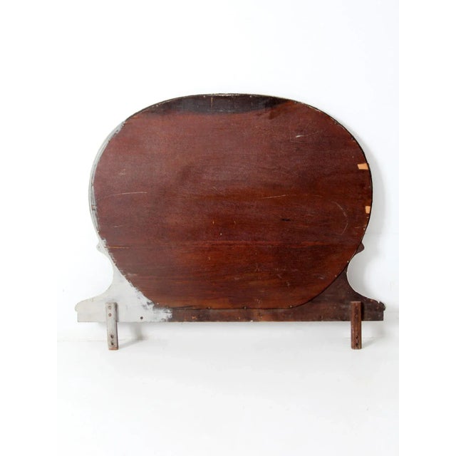 Wood Antique Vanity Mirror For Sale - Image 7 of 11
