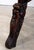 Brown Vintage Chinese Carved Rosewood Pedestal Stand With Marble Top For Sale - Image 8 of 12