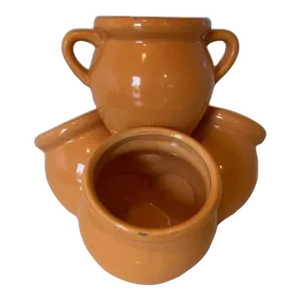 Fused Ceramic Jars, Vintage