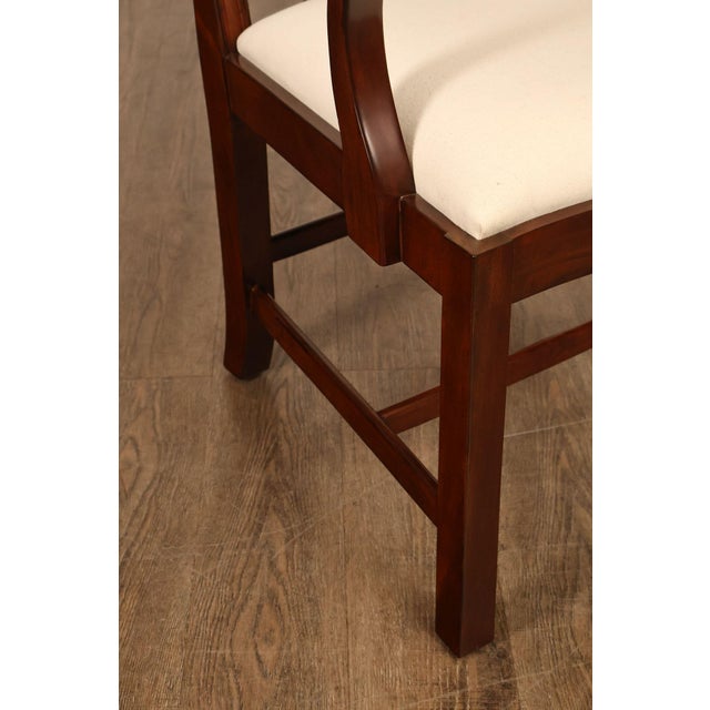 Scarborough House Chippendale Style Pair Of Mahogany Armchairs For Sale - Image 11 of 18
