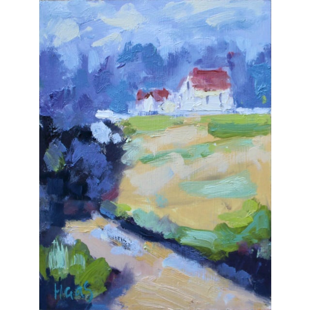 Pacific Grove Lighthouse, Contemporary Impressionist Oil Painting For Sale