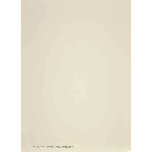 Woman in a Rowing Boat is an offset and lithograph print after Willem De Kooning in 1965. The print suite was realized in...